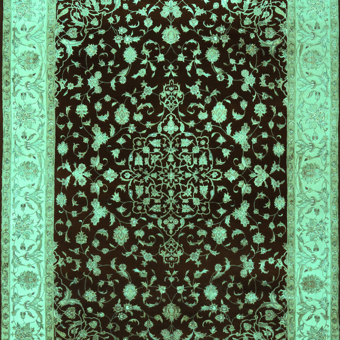 Persian Turquoise Traditional Rug, tr2071turq