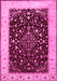 Machine Washable Persian Pink Traditional Rug, wshtr2071pnk