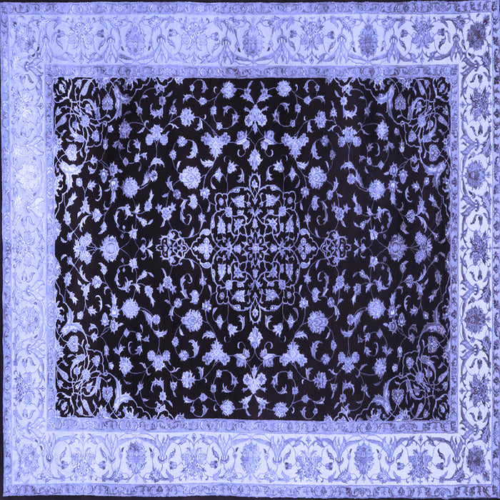 Square Persian Blue Traditional Rug, tr2071blu