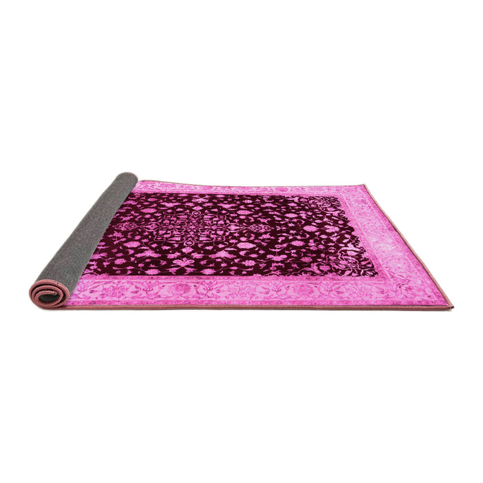 Sideview of Persian Pink Traditional Rug, tr2071pnk