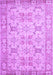 Machine Washable Persian Purple Traditional Area Rugs, wshtr2072pur