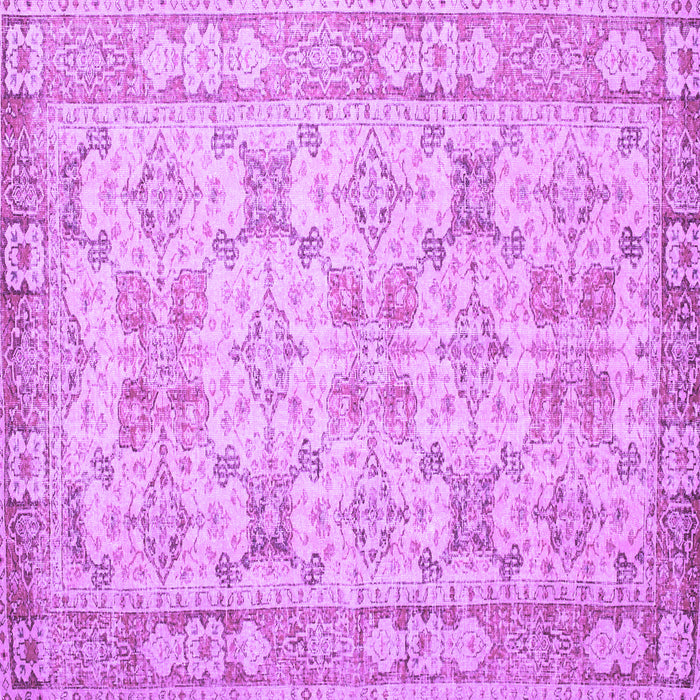 Square Machine Washable Persian Purple Traditional Area Rugs, wshtr2072pur