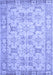 Machine Washable Persian Blue Traditional Rug, wshtr2072blu