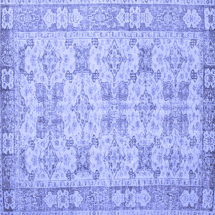 Square Persian Blue Traditional Rug, tr2072blu