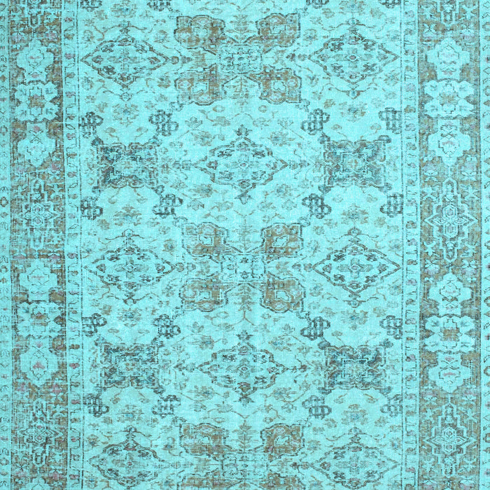Machine Washable Persian Light Blue Traditional Rug, wshtr2072lblu