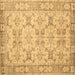 Square Persian Brown Traditional Rug, tr2072brn