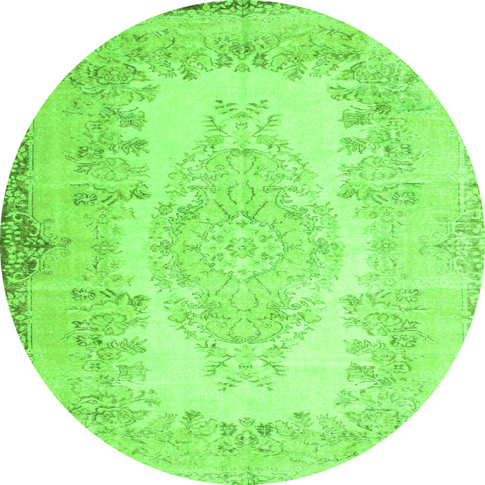 Machine Washable Persian Green Traditional Area Rugs, wshtr2073grn