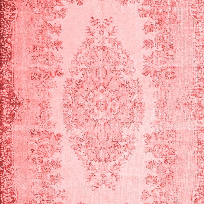 Machine Washable Persian Red Traditional Rug, wshtr2073red