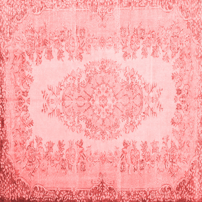 Machine Washable Persian Red Traditional Rug, wshtr2073red