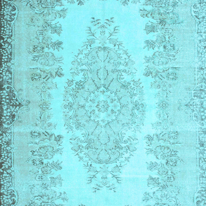Machine Washable Persian Light Blue Traditional Rug, wshtr2073lblu