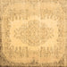 Square Persian Brown Traditional Rug, tr2073brn