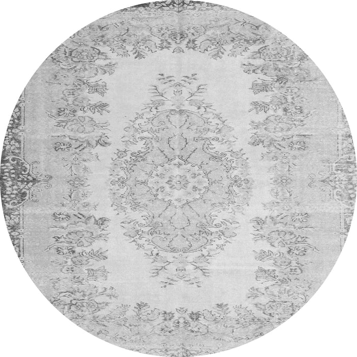 Machine Washable Persian Gray Traditional Rug, wshtr2073gry