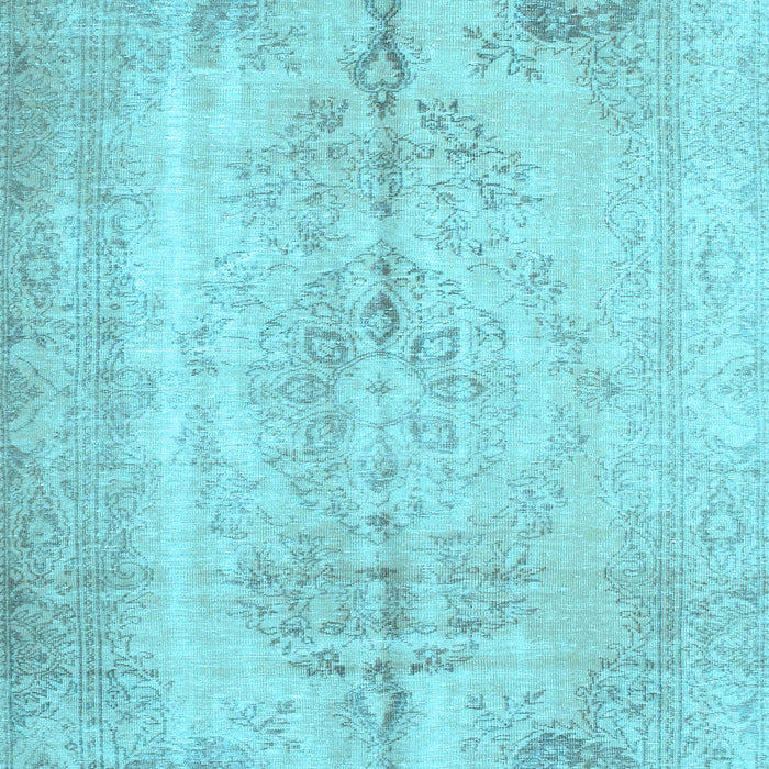 Machine Washable Persian Light Blue Traditional Rug, wshtr2074lblu
