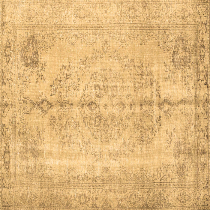 Square Machine Washable Persian Brown Traditional Rug, wshtr2074brn