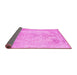 Sideview of Persian Pink Traditional Rug, tr2074pnk