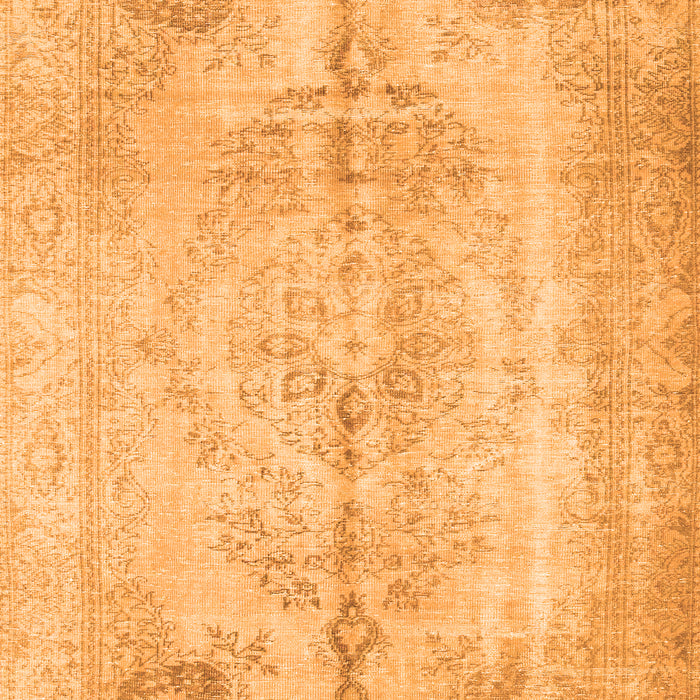 Serging Thickness of Machine Washable Persian Orange Traditional Area Rugs, wshtr2074org