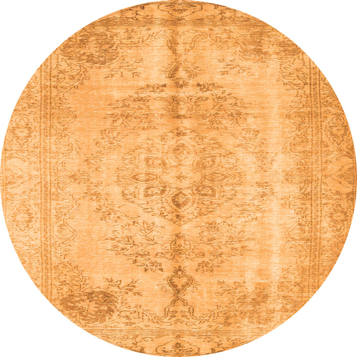 Machine Washable Persian Orange Traditional Area Rugs, wshtr2074org