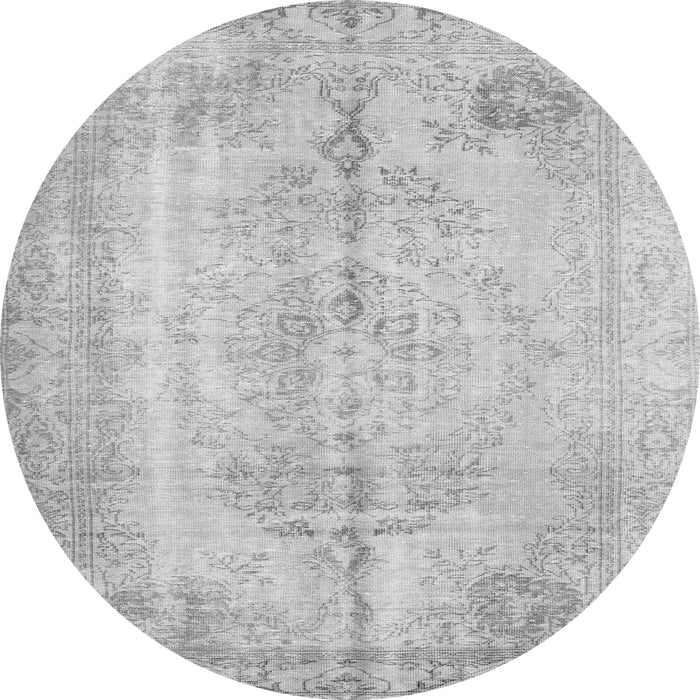 Machine Washable Persian Gray Traditional Rug, wshtr2074gry