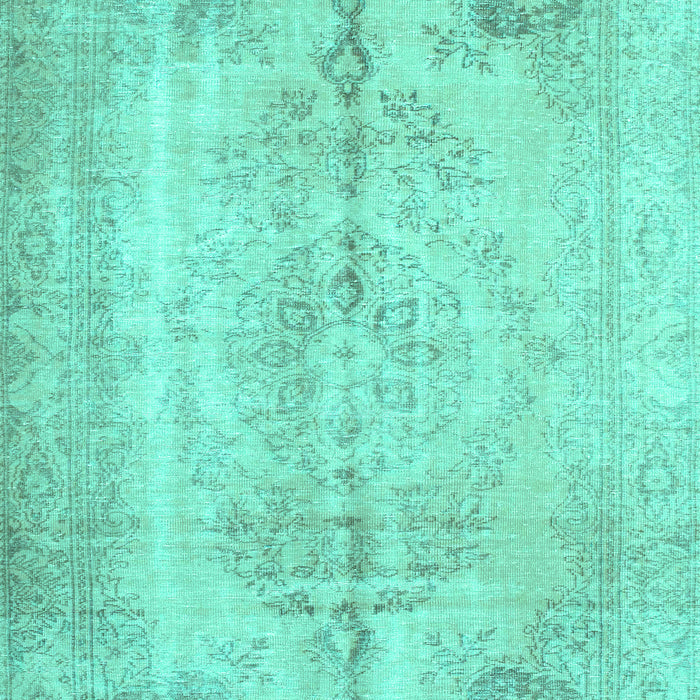 Machine Washable Persian Turquoise Traditional Area Rugs, wshtr2074turq