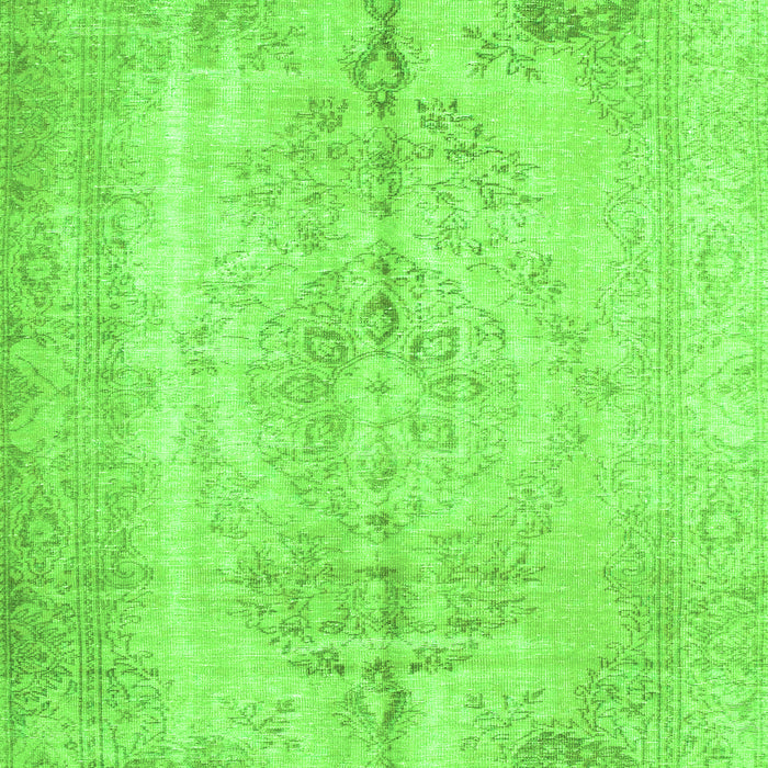 Serging Thickness of Machine Washable Persian Green Traditional Area Rugs, wshtr2074grn