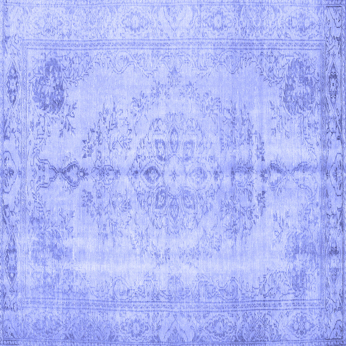 Square Persian Blue Traditional Rug, tr2074blu