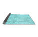 Sideview of Persian Light Blue Traditional Rug, tr2075lblu