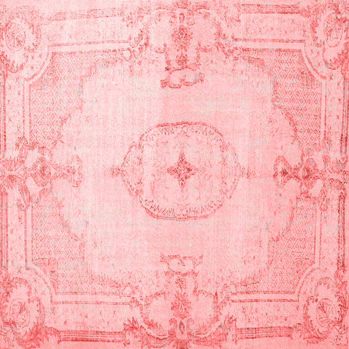 Machine Washable Persian Red Traditional Rug, wshtr2075red