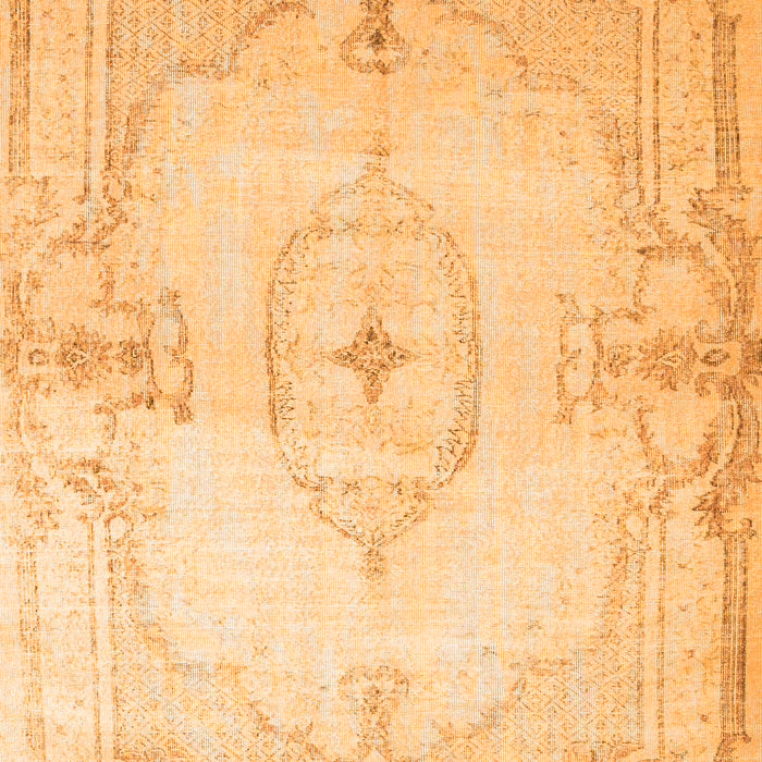 Serging Thickness of Machine Washable Persian Orange Traditional Area Rugs, wshtr2075org