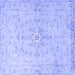 Square Persian Blue Traditional Rug, tr2076blu