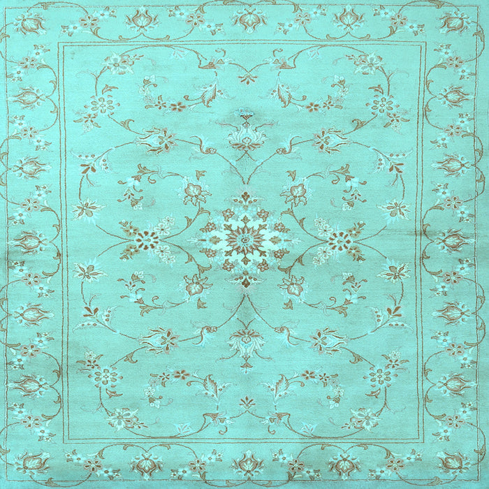Square Persian Light Blue Traditional Rug, tr2076lblu