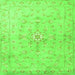 Serging Thickness of Persian Green Traditional Rug, tr2076grn