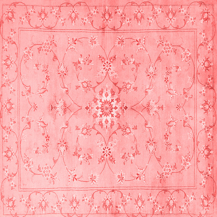 Machine Washable Persian Red Traditional Rug, wshtr2076red
