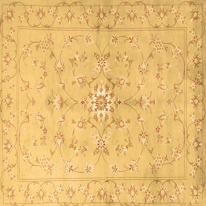 Square Persian Brown Traditional Rug, tr2076brn