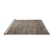 Sideview of Machine Washable Traditional Camel Brown Rug, wshtr2077