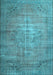 Machine Washable Persian Light Blue Traditional Rug, wshtr2077lblu