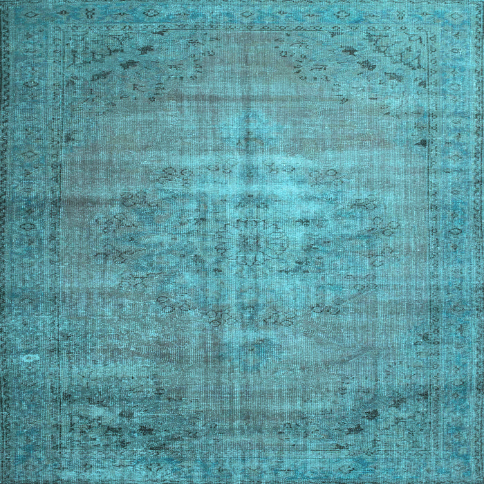 Square Persian Light Blue Traditional Rug, tr2077lblu