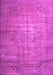 Machine Washable Persian Pink Traditional Rug, wshtr2077pnk