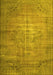 Machine Washable Persian Yellow Traditional Rug, wshtr2077yw