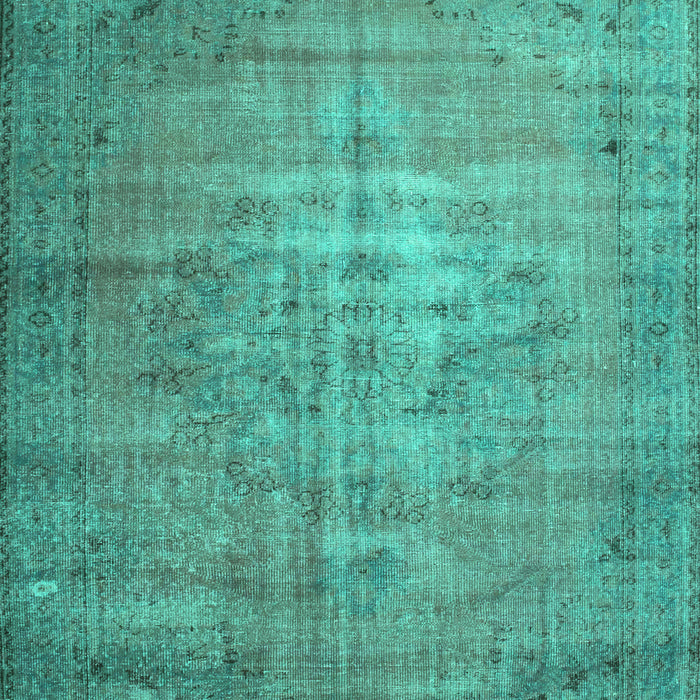 Machine Washable Persian Turquoise Traditional Area Rugs, wshtr2077turq