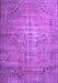 Machine Washable Persian Purple Traditional Area Rugs, wshtr2077pur