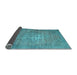 Sideview of Persian Light Blue Traditional Rug, tr2077lblu