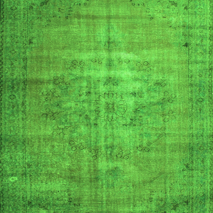 Serging Thickness of Machine Washable Persian Green Traditional Area Rugs, wshtr2077grn