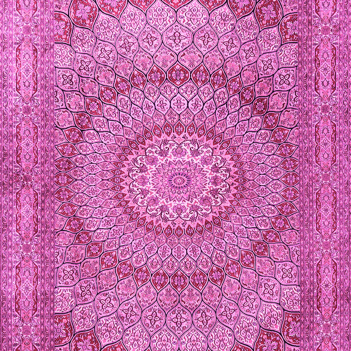 Medallion Pink Traditional Rug, tr2078pnk