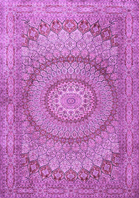 Medallion Purple Traditional Rug, tr2078pur