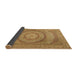 Sideview of Medallion Brown Traditional Rug, tr2078brn