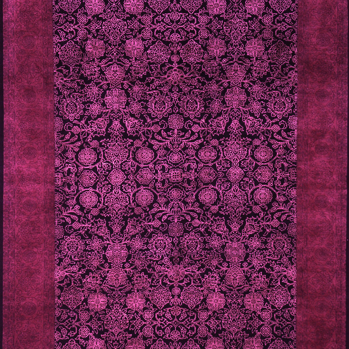 Machine Washable Persian Pink Traditional Rug, wshtr2079pnk