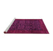 Sideview of Machine Washable Persian Pink Traditional Rug, wshtr2079pnk