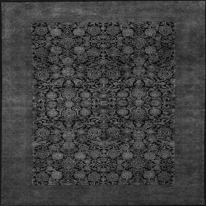 Serging Thickness of Persian Gray Traditional Rug, tr2079gry