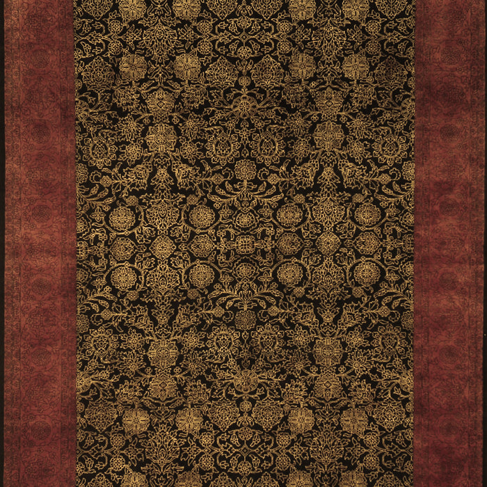Machine Washable Persian Brown Traditional Rug, wshtr2079brn
