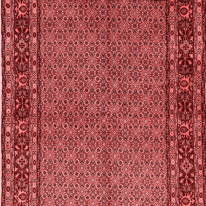 Machine Washable Persian Red Traditional Rug, wshtr207red